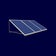 The background is coloured in dark blue and on the right side are three solar panels depicted.