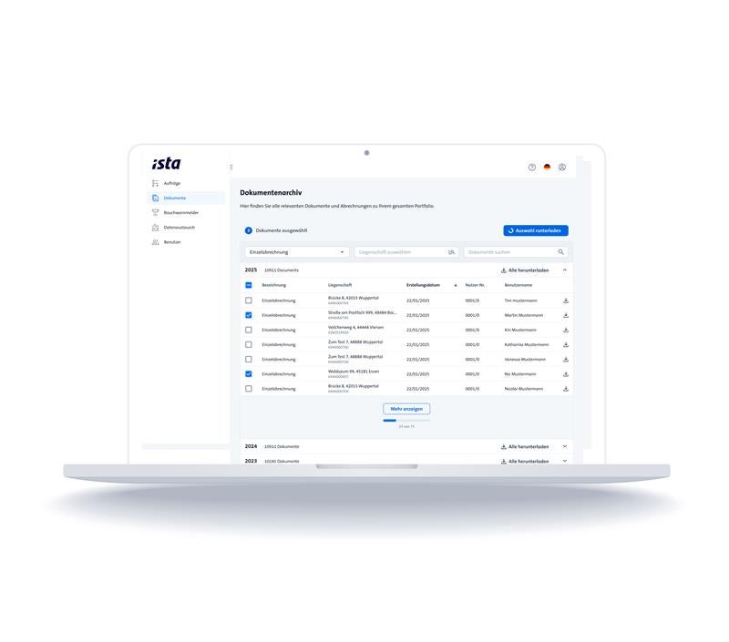 ista einfachSmart - Webportal